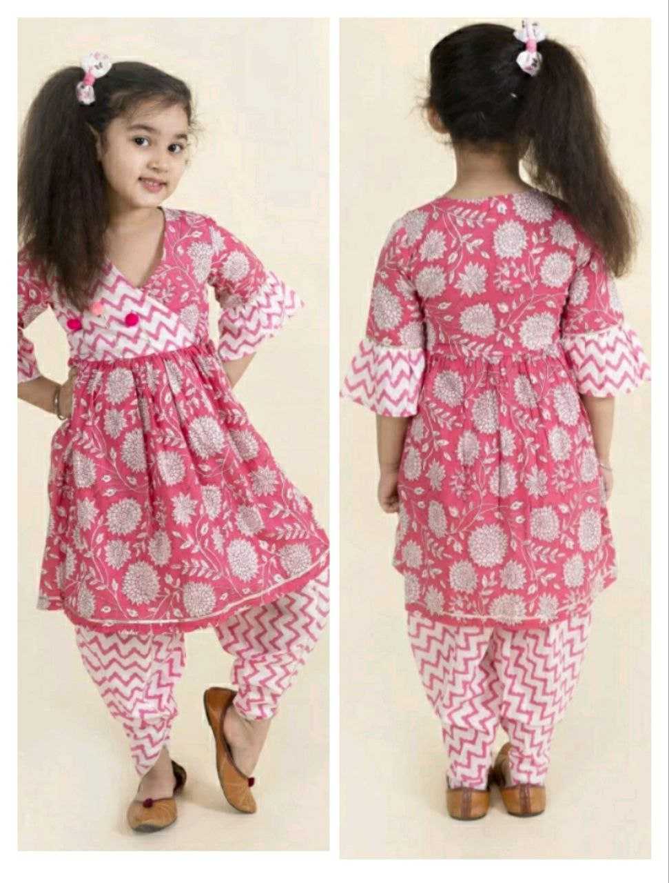 Ynf Cotton KESH461 74 Kids Wear Wholesale Kids Dhoti Kurta Kids Designer Frock Kids Party Wear Ethnic Manufacturer- Kids Exports