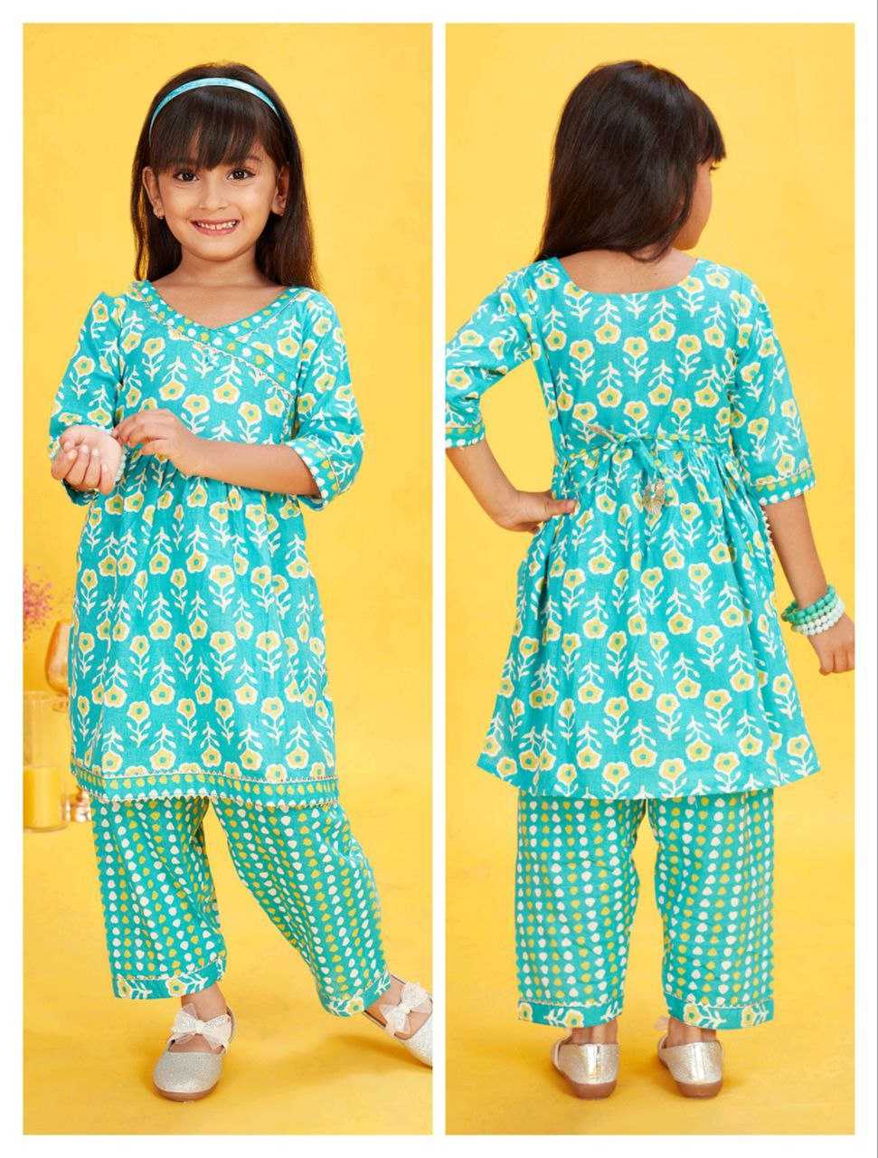 Ynf Cotton KESH461 74 Kids Wear Wholesale Kids Dhoti Kurta Kids Designer Frock Kids Party Wear Ethnic Manufacturer- Kids Exports