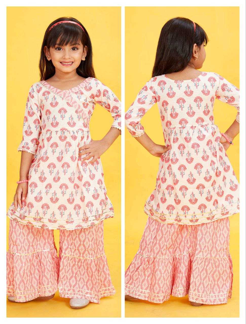 Ynf Cotton KESH461 74 Kids Wear Wholesale Kids Dhoti Kurta Kids Designer Frock Kids Party Wear Ethnic Manufacturer- Kids Exports