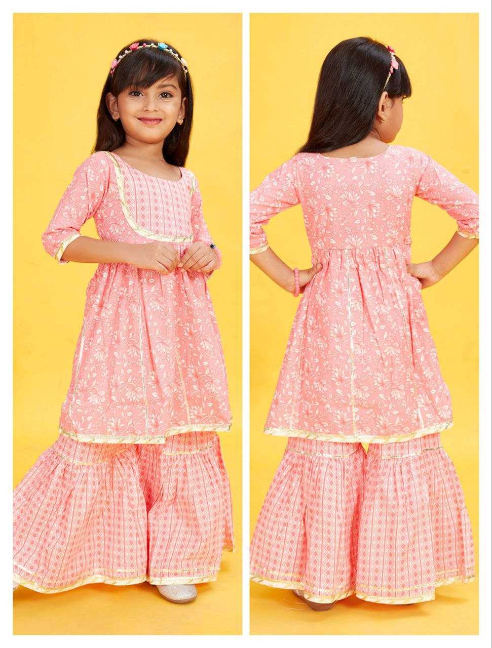 Ynf Cotton KESH461 74 Kids Wear Wholesale Kids Dhoti Kurta Kids Designer Frock Kids Party Wear Ethnic Manufacturer- Kids Exports
