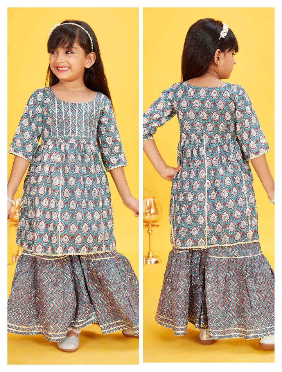 Ynf Cotton KESH461 74 Kids Wear Wholesale Kids Dhoti Kurta Kids Designer Frock Kids Party Wear Ethnic Manufacturer- Kids Exports