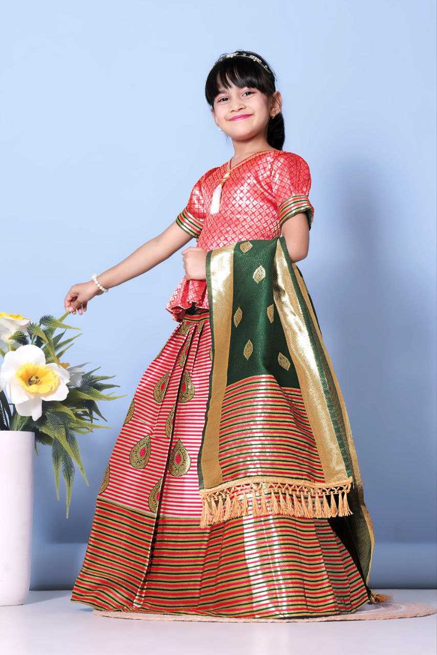 Ynf Jacquard KESH461 88 Kids Wear Wholesale Kids Lehenga Kids Ghagra Choli Kids Festive Wear Manufacturer- Kids Exports
