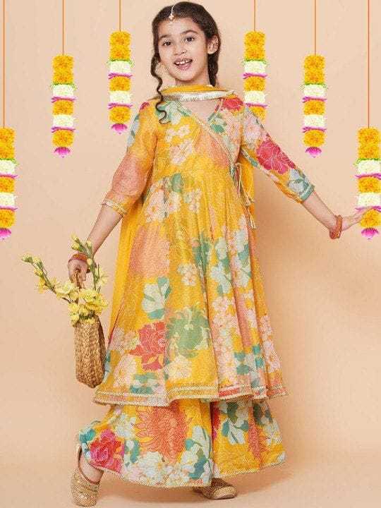 Ynf Rayon RIN222 HK-89 Kids Wear Wedding Collections Festive Collections Wholesale Kids Anarkali Suits Kids Festive Wear Kids Wedding Outfits Manufacturer- Kids Exports