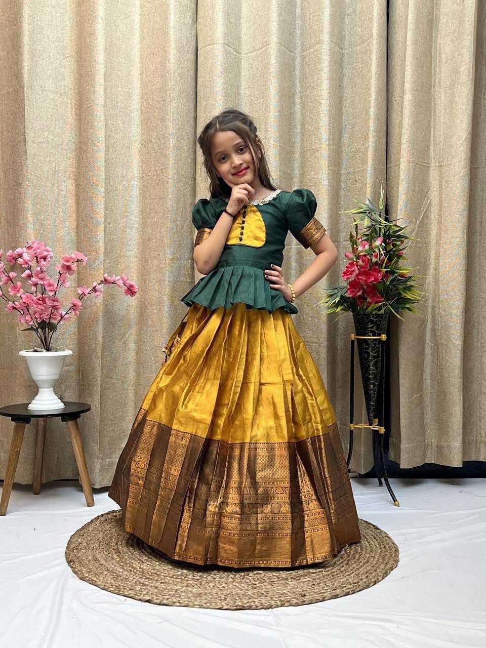 Ynf Silk KESH461 79 Kids Wear Wholesale Kids Lehenga Kids Lehenga Choli Baby Girl Lehenga Manufacturer- Kids Exports