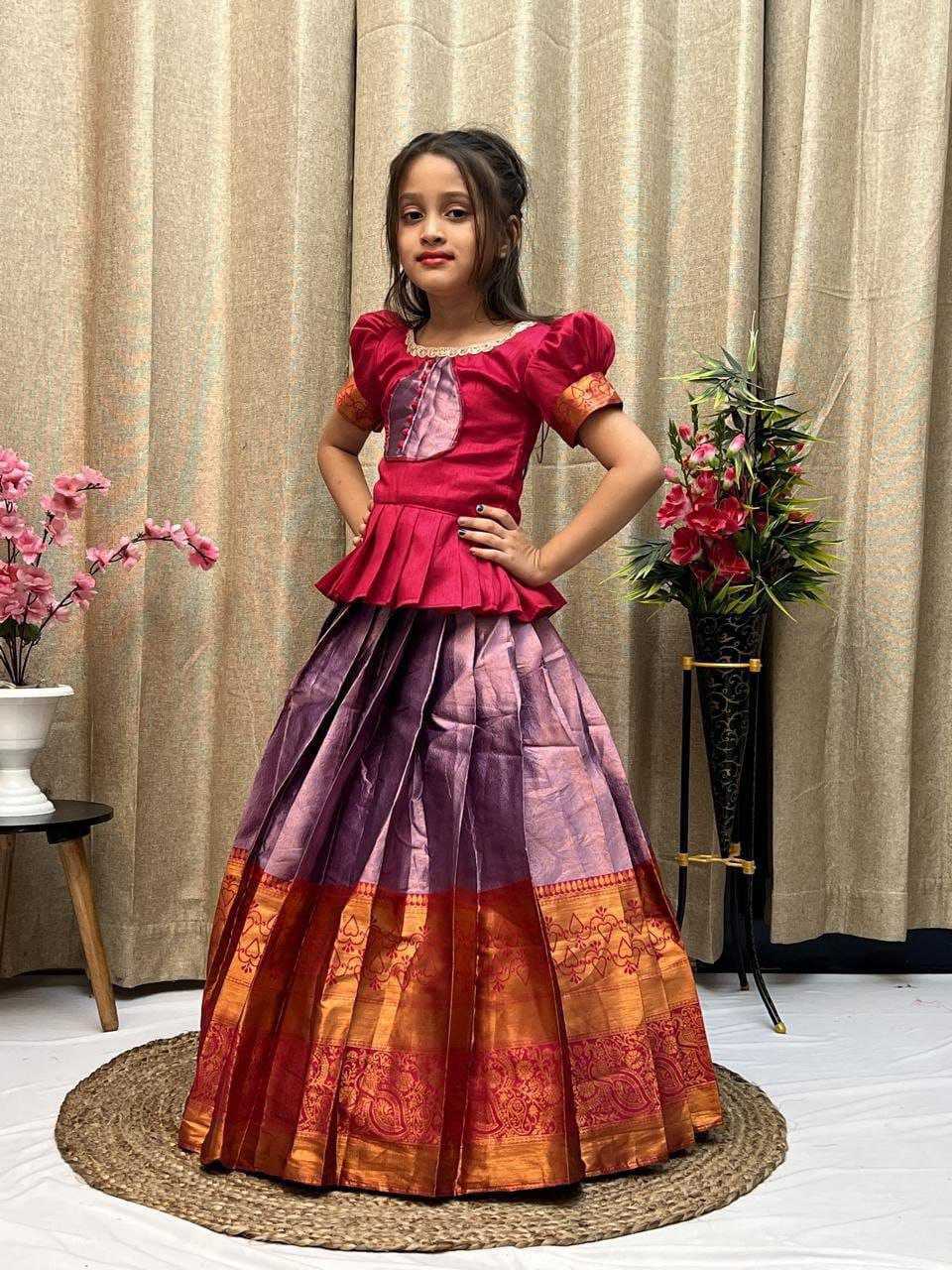 Ynf Silk KESH461 79 Kids Wear Wholesale Kids Lehenga Kids Lehenga Choli Baby Girl Lehenga Manufacturer- Kids Exports