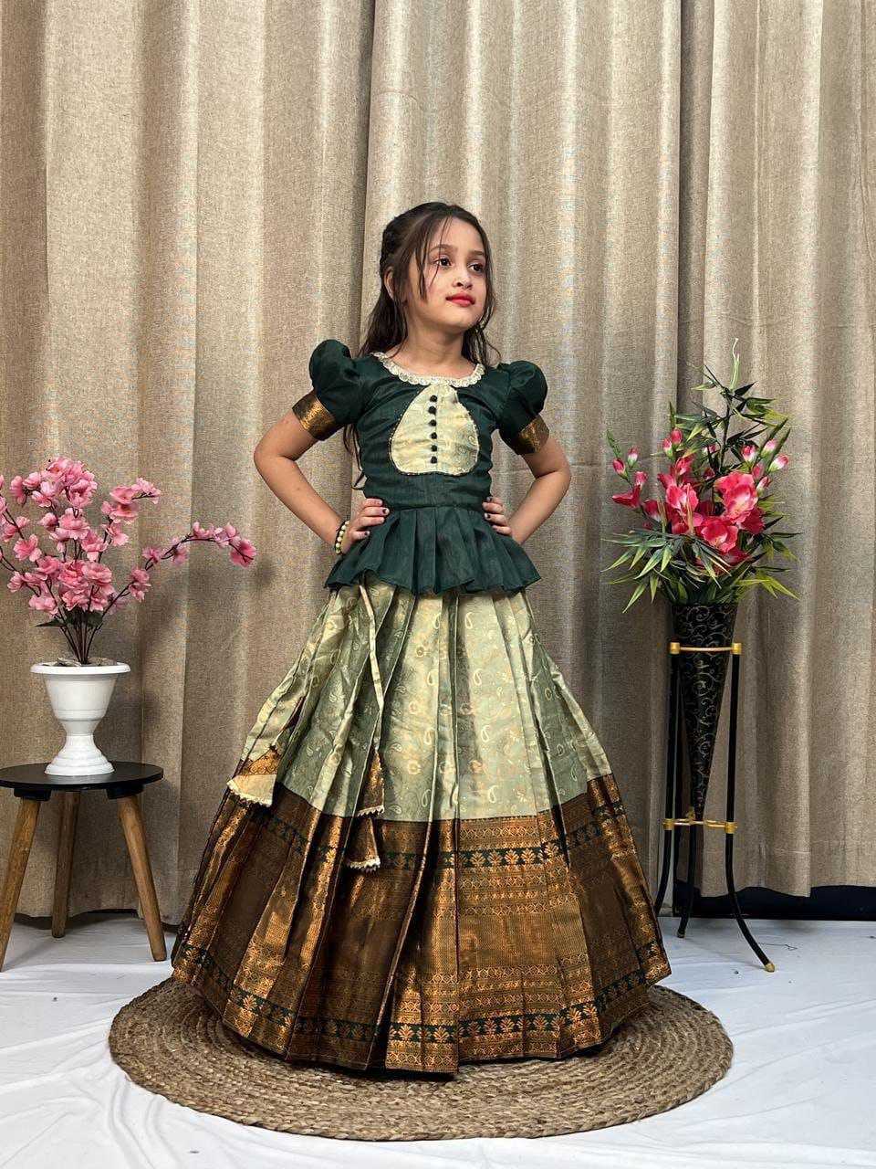 Ynf Silk KESH461 79 Kids Wear Wholesale Kids Lehenga Kids Lehenga Choli Baby Girl Lehenga Manufacturer- Kids Exports