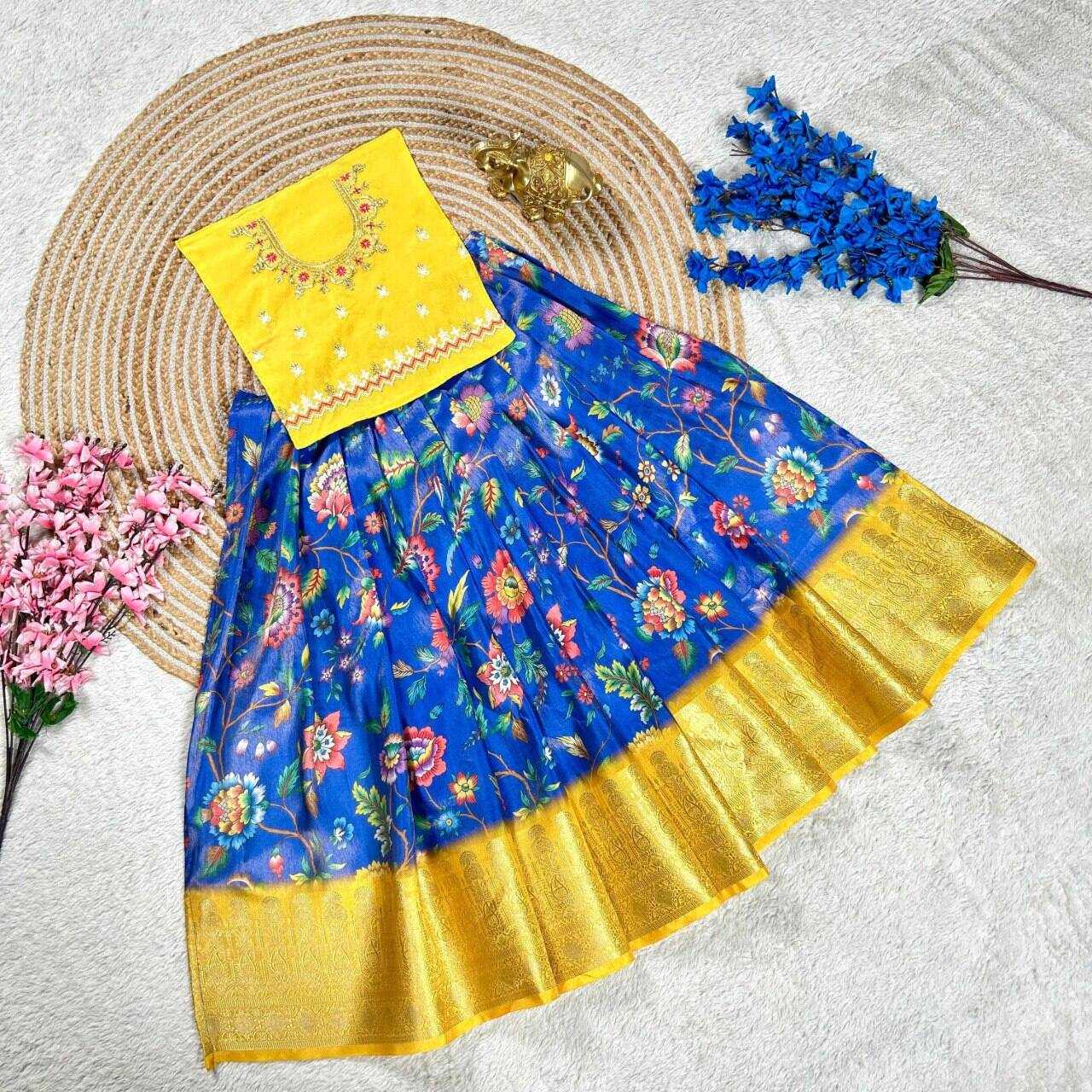 Ynf Banglori Silk KESH505 345 Kids Wear Wholesale Kids Lehenga Kids Ghagra Choli Manufacturer- Kids Exports