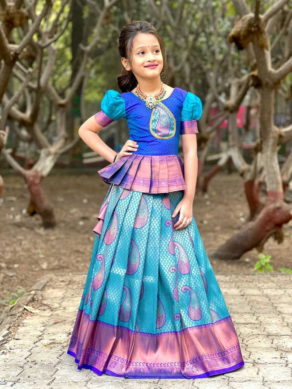 Ynf Cotton KESH461 97 Kids Wear Wholesale Kids Lehenga Kids Ghagra Choli Kids Festive Wear Manufacturer- Kids Exports
