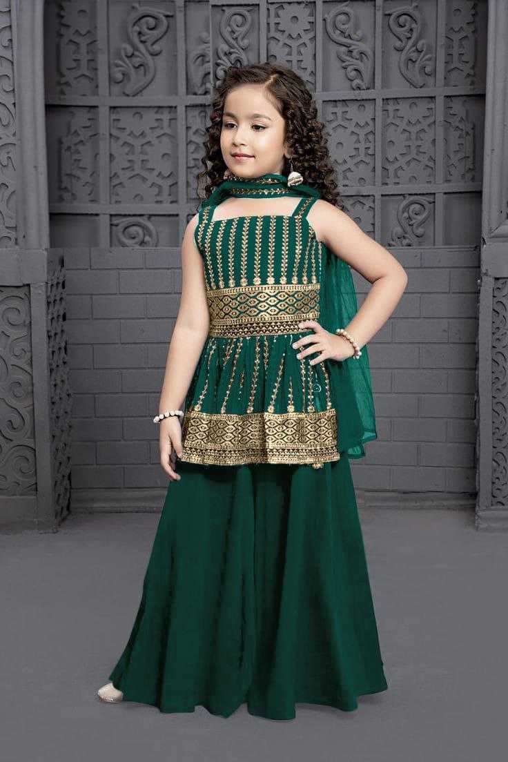 Ynf Heavy Crepe RIN204 JANVI 7 Kids Wear Wedding Collections Festive Collections Wholesale Kids Lehenga Kids Designer Frock Kids Wedding Outfits Manufacturer- Kids Exports