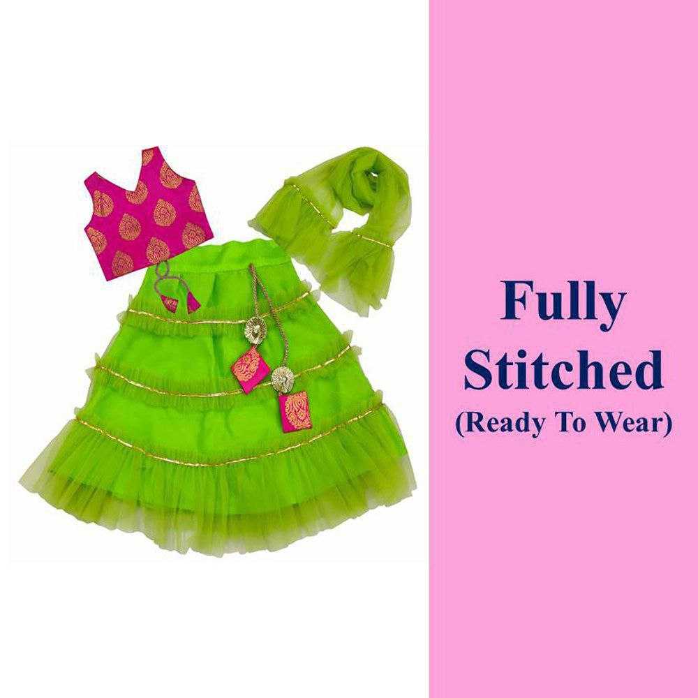 Ynf Net KESH461 35 Kids Wear Wholesale Kids Ghagra Choli Kids Navratri Outfits Manufacturer- Kids Exports