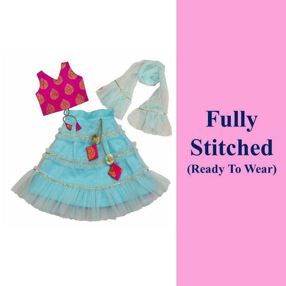 Ynf Net KESH461 35 Kids Wear Wholesale Kids Ghagra Choli Kids Navratri Outfits Manufacturer- Kids Exports