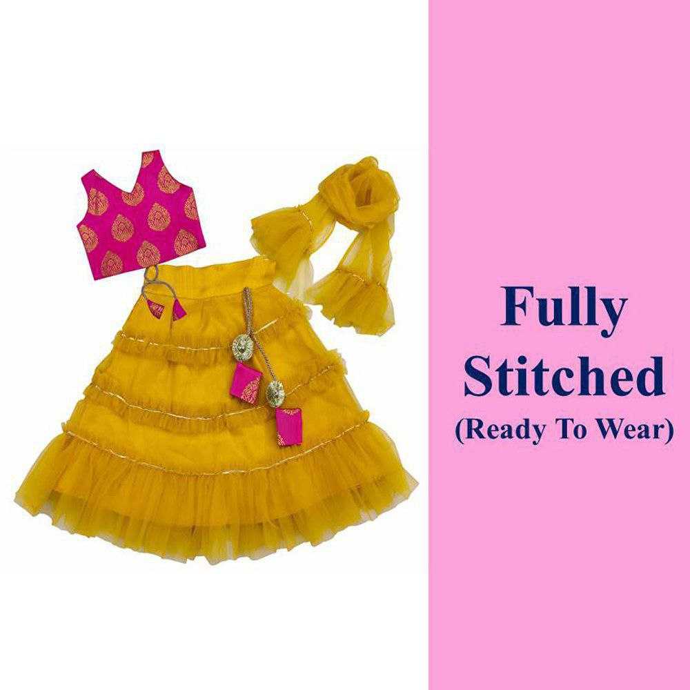 Ynf Net KESH461 35 Kids Wear Wholesale Kids Ghagra Choli Kids Navratri Outfits Manufacturer- Kids Exports