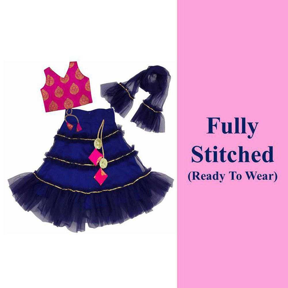 Ynf Net KESH461 35 Kids Wear Wholesale Kids Ghagra Choli Kids Navratri Outfits Manufacturer- Kids Exports