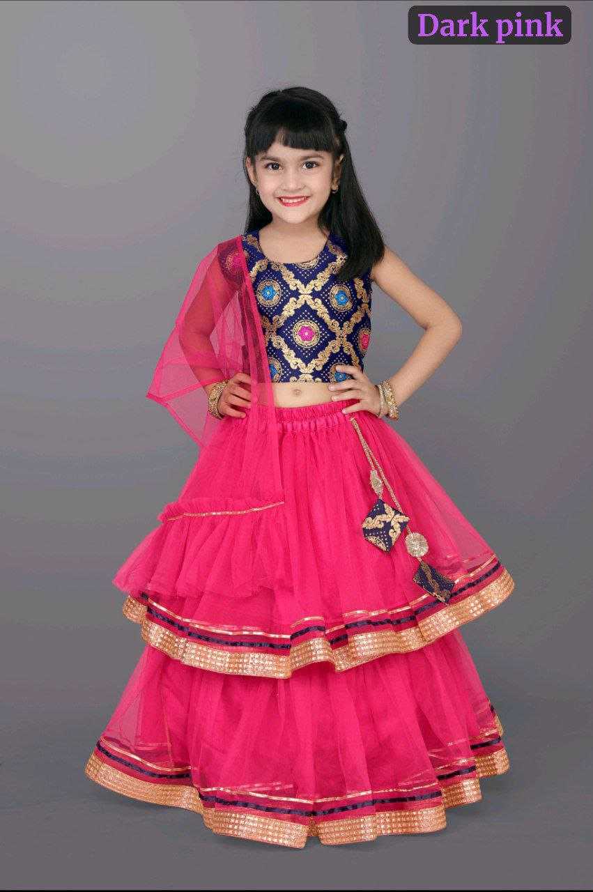 Ynf Net RIN204 NANDINI Kids Wear Festive Collections Wholesale Kids Ghagra Choli Kids Festive Wear Kids Party Wear Ethnic Manufacturer- Kids Exports