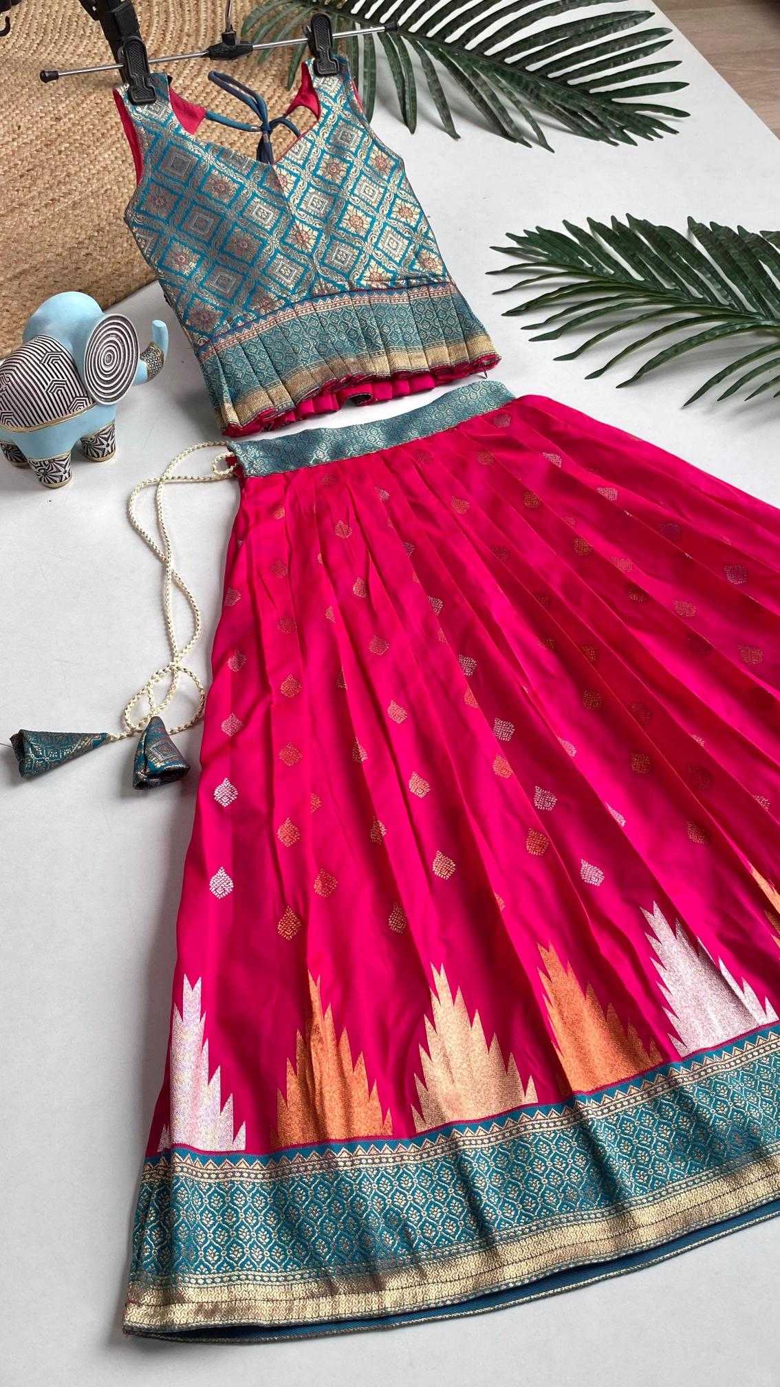 Ynf Silk KESH249 K Amisha Kids Wear Wholesale Kids Lehenga Kids Lehenga Choli Baby Girl Lehenga Manufacturer- Kids Exports