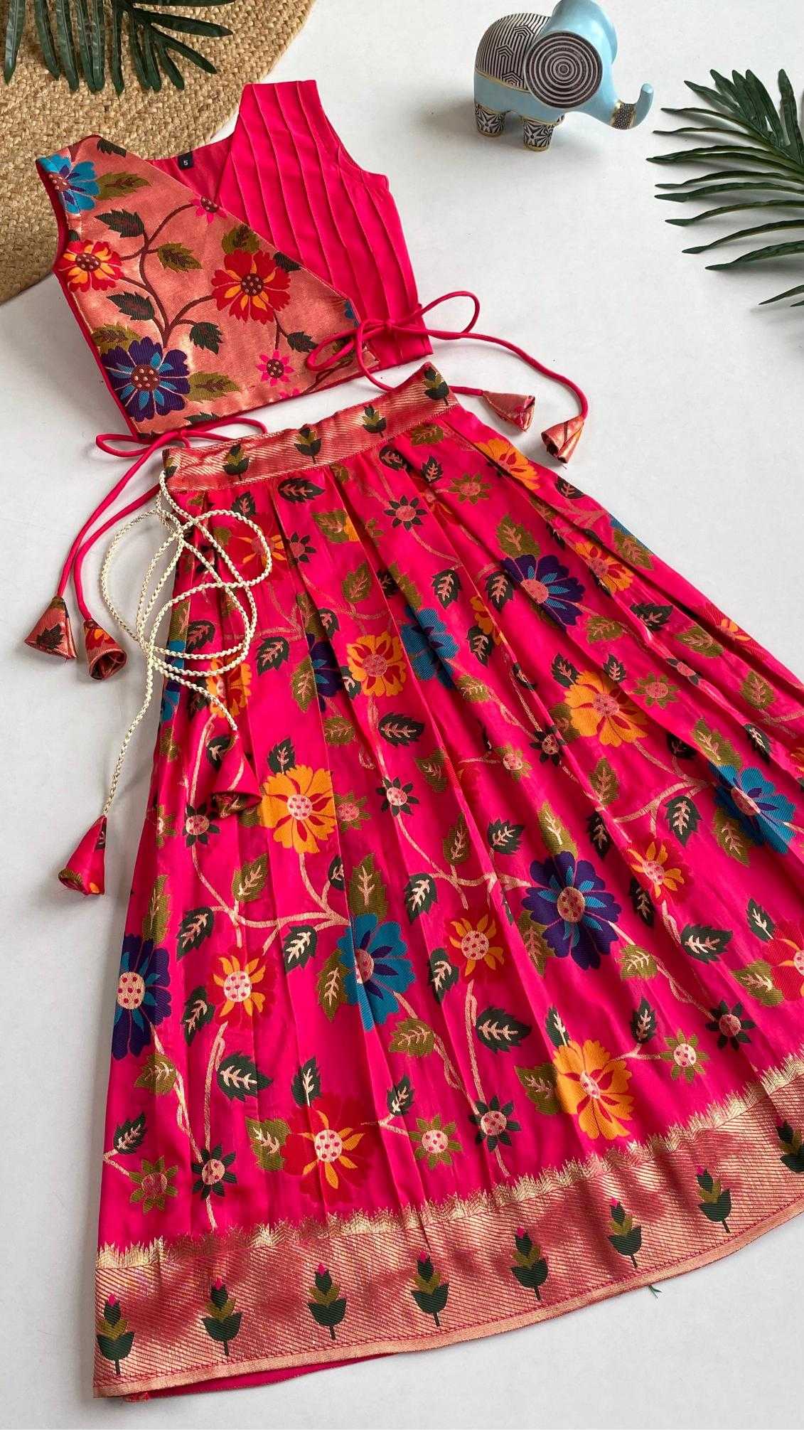 Ynf Silk KESH249 K Radhika Kids Wear Wholesale Kids Lehenga Kids Lehenga Choli Baby Girl Lehenga Manufacturer- Kids Exports