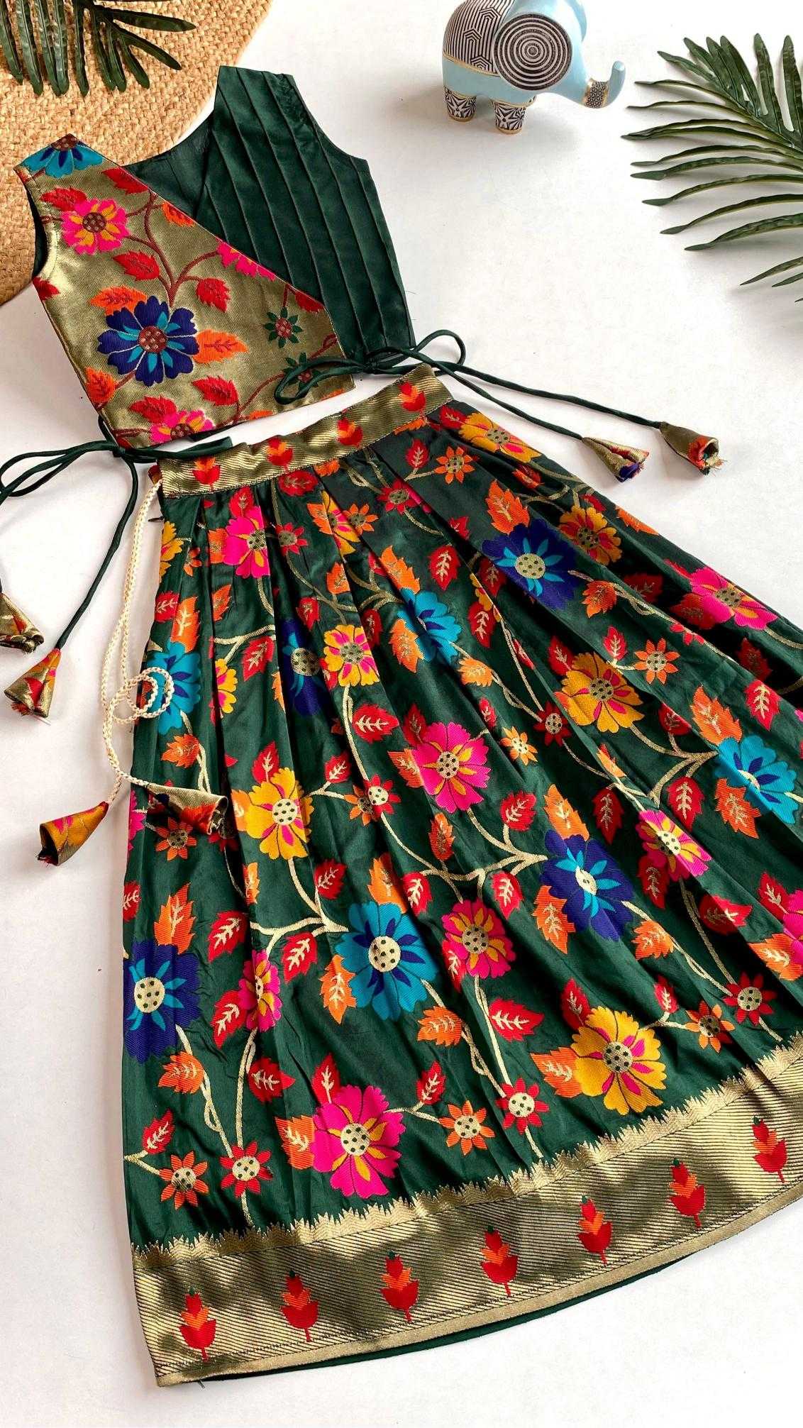 Ynf Silk KESH249 K Radhika Kids Wear Wholesale Kids Lehenga Kids Lehenga Choli Baby Girl Lehenga Manufacturer- Kids Exports