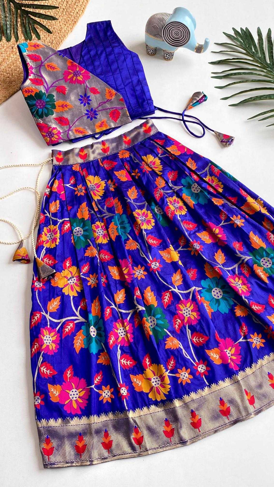 Ynf Silk KESH249 K Radhika Kids Wear Wholesale Kids Lehenga Kids Lehenga Choli Baby Girl Lehenga Manufacturer- Kids Exports