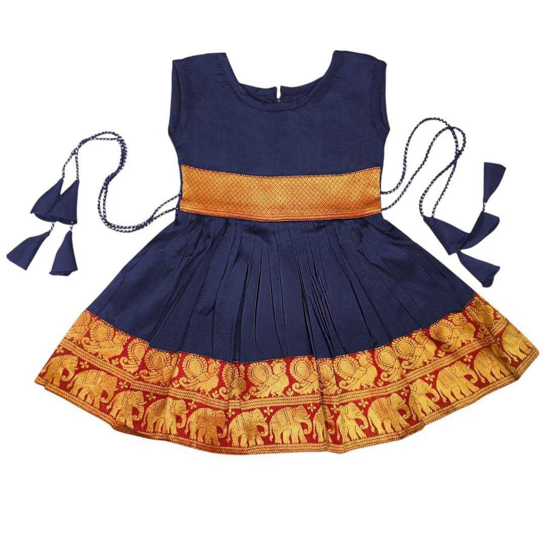Ynf Jacquard RIN204 KRISHIV Kids Wear Wholesale Kids Frocks Girls Frock Kids Ethnic Wear Manufacturer- Kids Exports