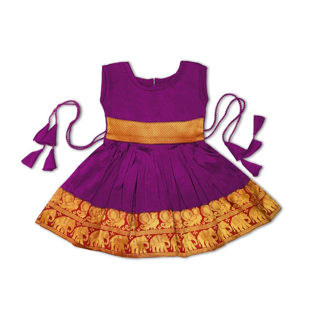 Ynf Jacquard RIN204 KRISHIV Kids Wear Wholesale Kids Frocks Girls Frock Kids Ethnic Wear Manufacturer- Kids Exports