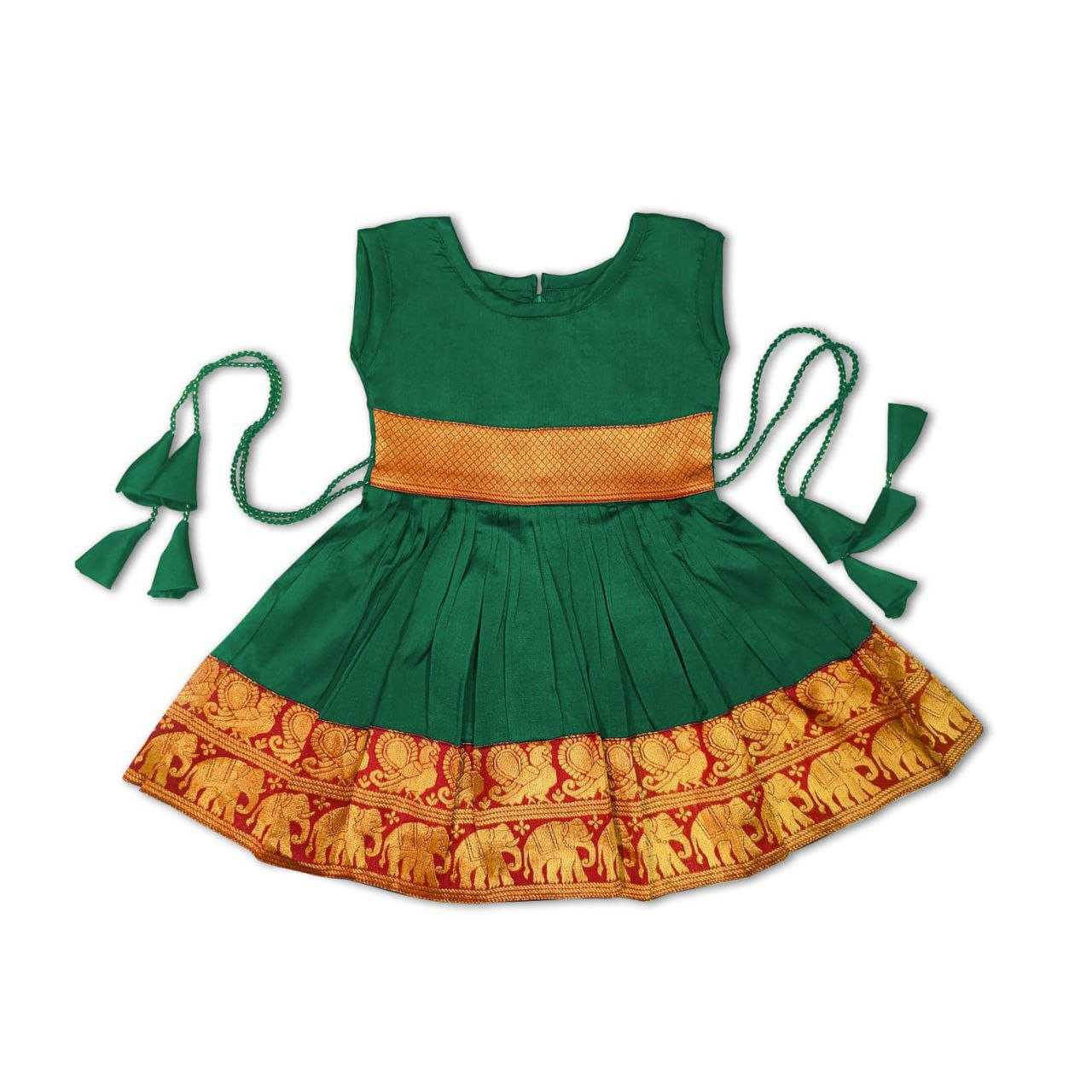 Ynf Jacquard RIN204 KRISHIV Kids Wear Wholesale Kids Frocks Girls Frock Kids Ethnic Wear Manufacturer- Kids Exports