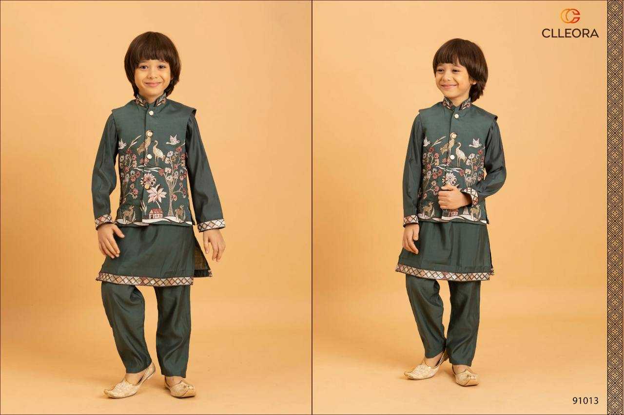 Ynf Fancy RIN202 001 Kids Wear Wholesale Boys Kurta Pyjama Kids Ethnic Wear Kids Festive Wear Manufacturer- Kids Exports