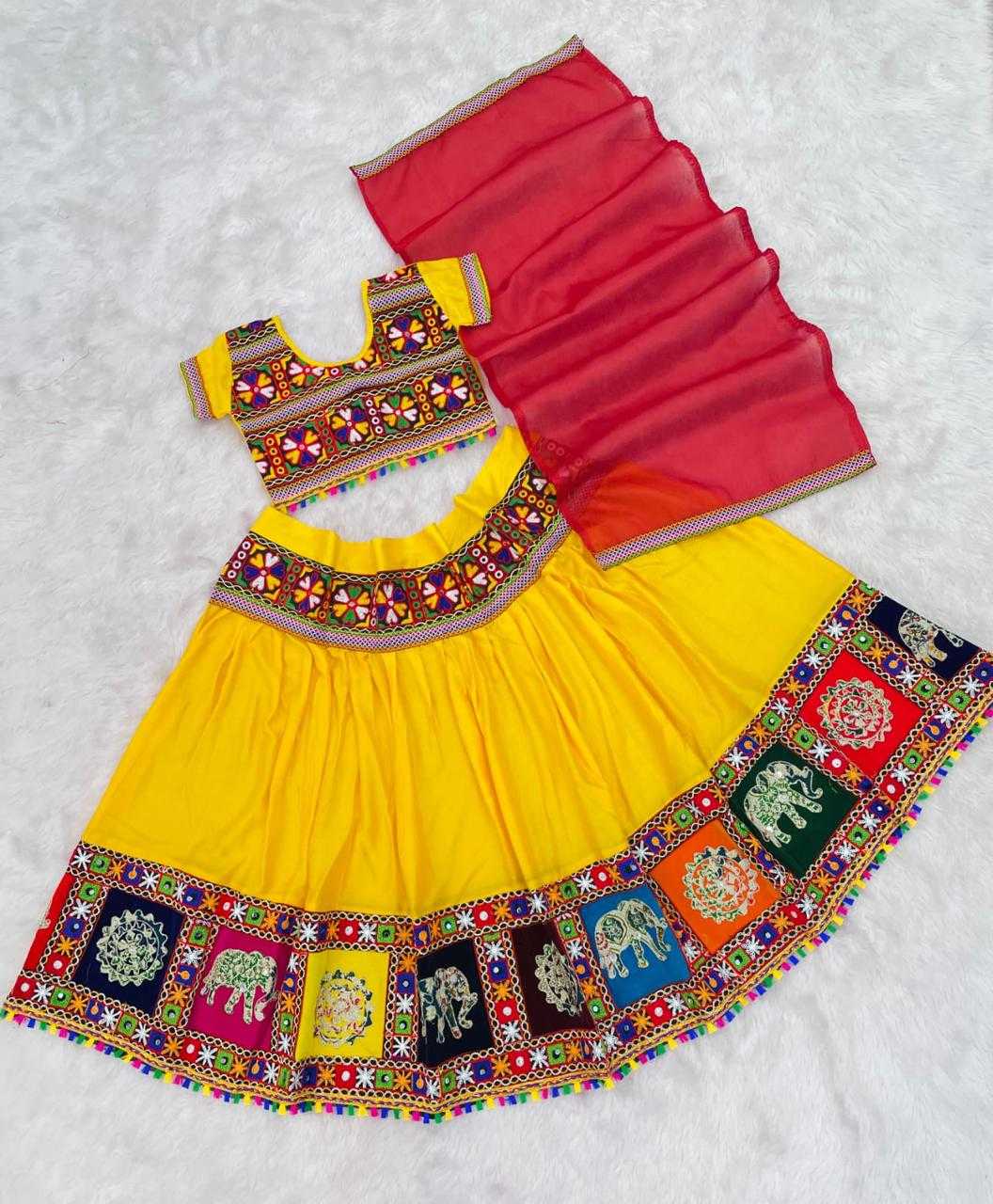Ynf Pure Cotton KESH503 007 Kids Wear Festive Collections Wholesale Kids Navratri Outfits Navratri Chaniya Choli Navratri Dresses Manufacturer- Kids Exports