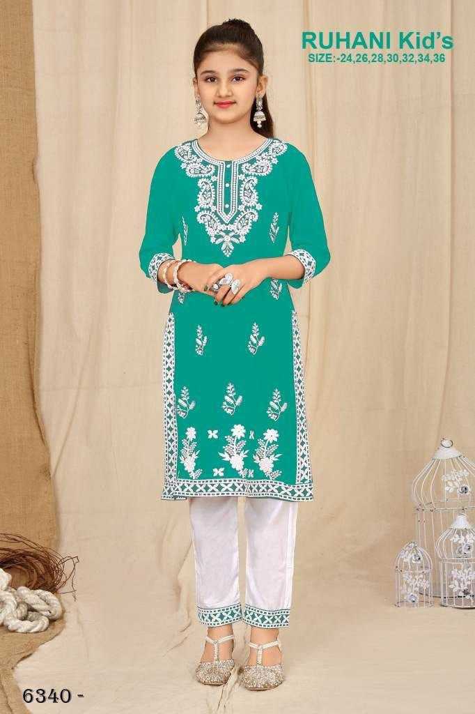 Ynf Reyon Cotton KESH550 87 Kids Wear Wholesale Kids Suit Embroidered Frock Manufacturer- Kids Exports