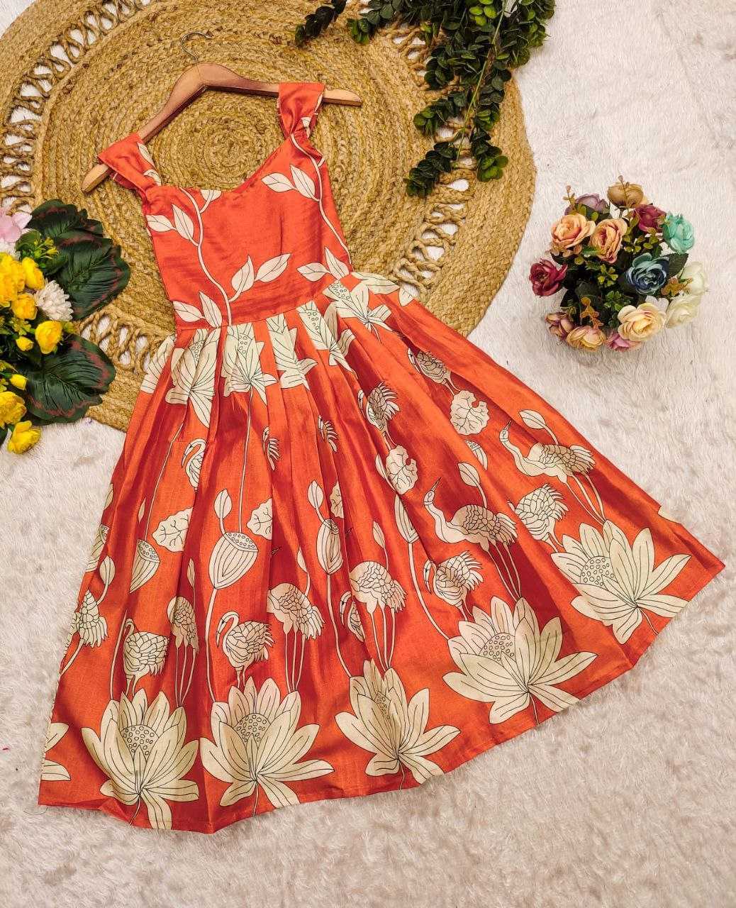 Ynf Soft Cotton KESH619 PICHWAI Kids Wear Wedding Collections Festive Collections Wholesale Kids Gown Kids Frocks Girls Cotton Frocks Manufacturer- Kids Exports