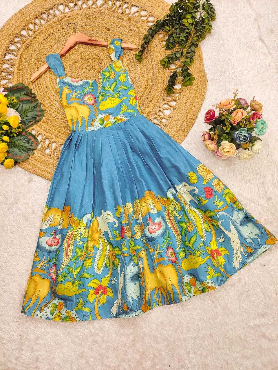 Ynf Soft Cotton KESH619 PICHWAI Kids Wear Wedding Collections Festive Collections Wholesale Kids Gown Kids Frocks Girls Cotton Frocks Manufacturer- Kids Exports