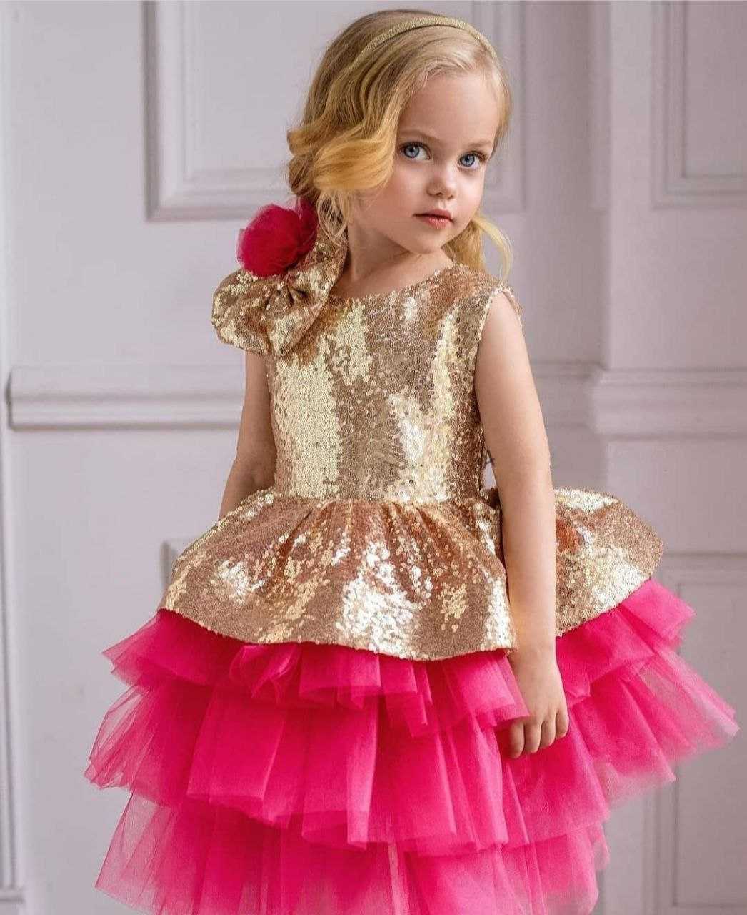Ynf Soft Net RIN157 PC KID 8011 Kids Wear Wholesale Kids Frocks Girls Frock Kids Designer Frock Manufacturer- Kids Exports