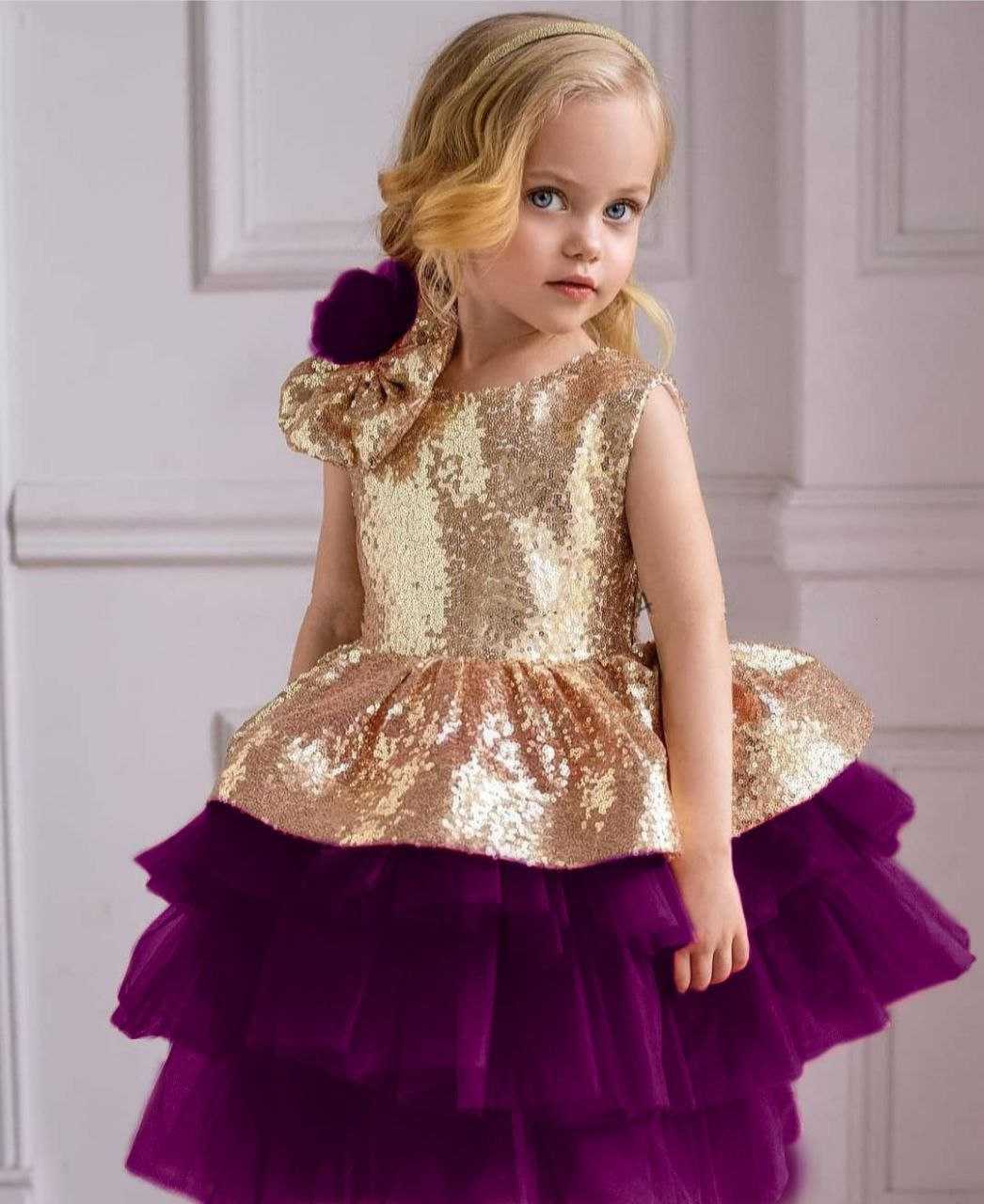 Ynf Soft Net RIN157 PC KID 8011 Kids Wear Wholesale Kids Frocks Girls Frock Kids Designer Frock Manufacturer- Kids Exports