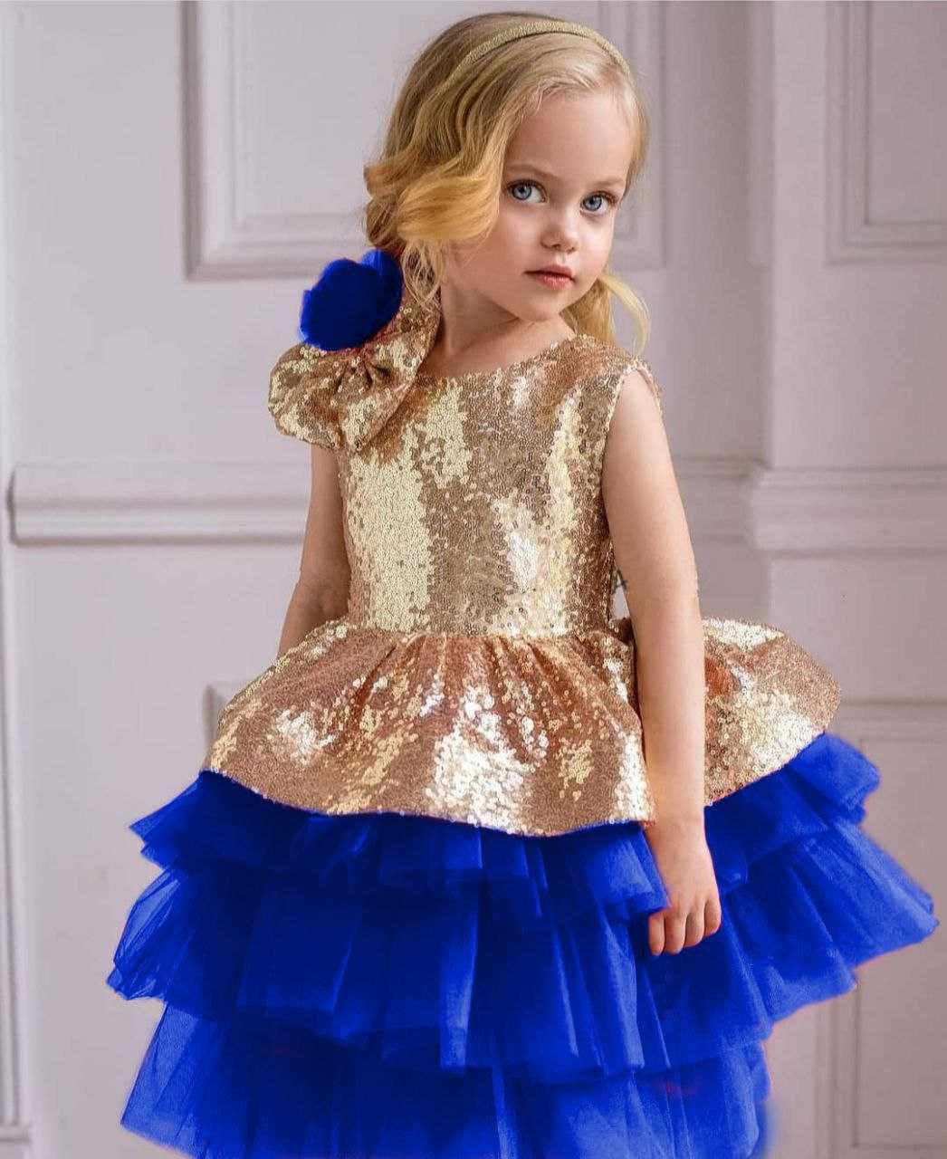 Ynf Soft Net RIN157 PC KID 8011 Kids Wear Wholesale Kids Frocks Girls Frock Kids Designer Frock Manufacturer- Kids Exports
