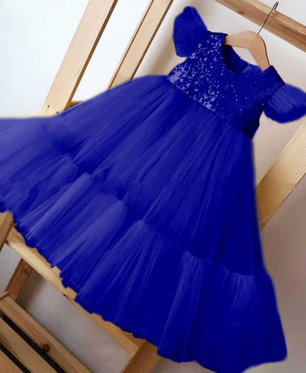 Ynf Soft Net RIN157 PC KID 8013 Kids Wear Wholesale Kids Frocks Girls Frock Kids Designer Frock Manufacturer- Kids Exports