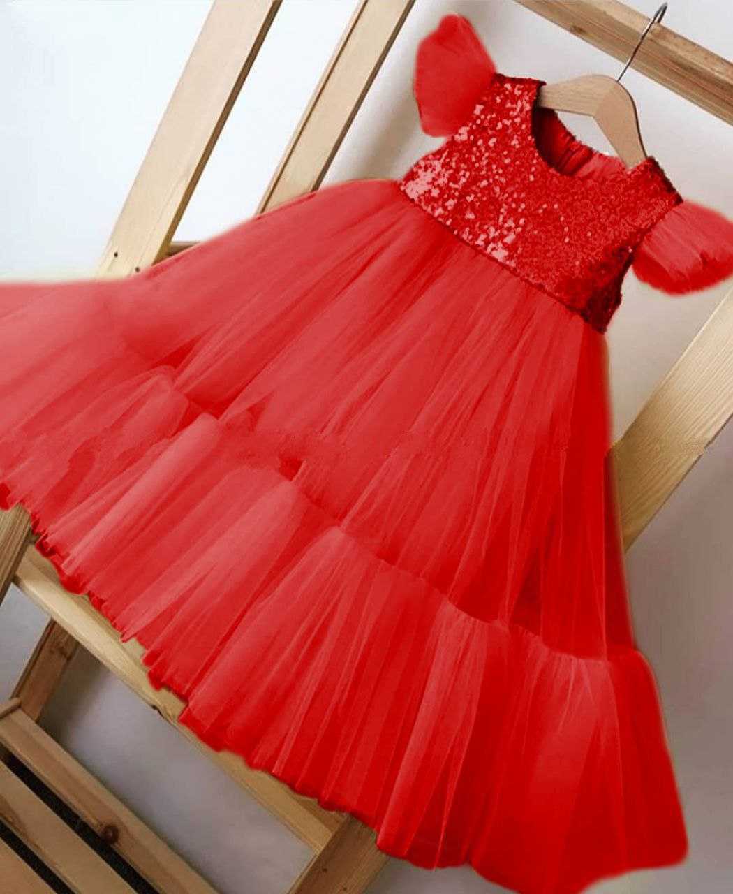 Ynf Soft Net RIN157 PC KID 8013 Kids Wear Wholesale Kids Frocks Girls Frock Kids Designer Frock Manufacturer- Kids Exports