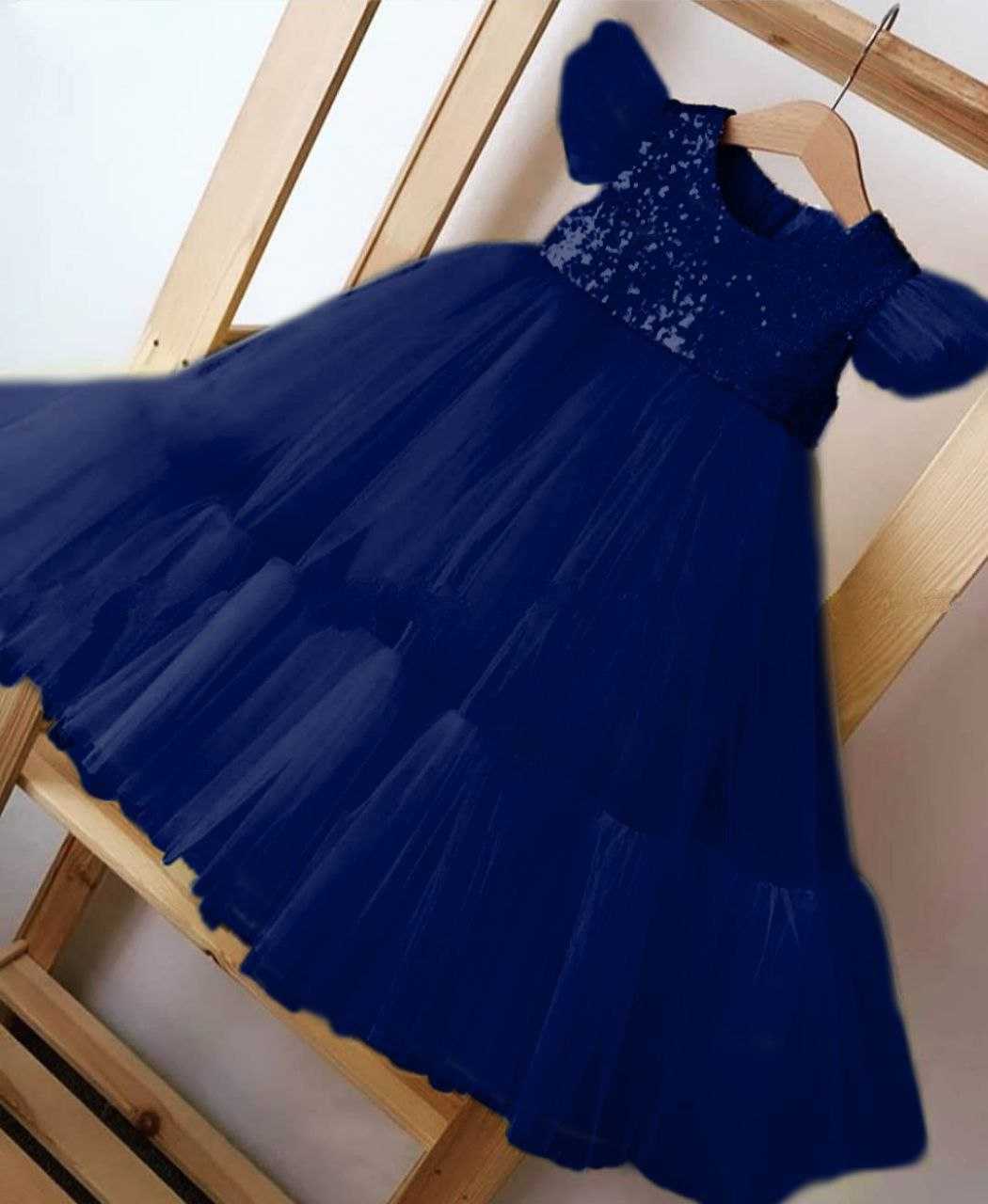 Ynf Soft Net RIN157 PC KID 8013 Kids Wear Wholesale Kids Frocks Girls Frock Kids Designer Frock Manufacturer- Kids Exports