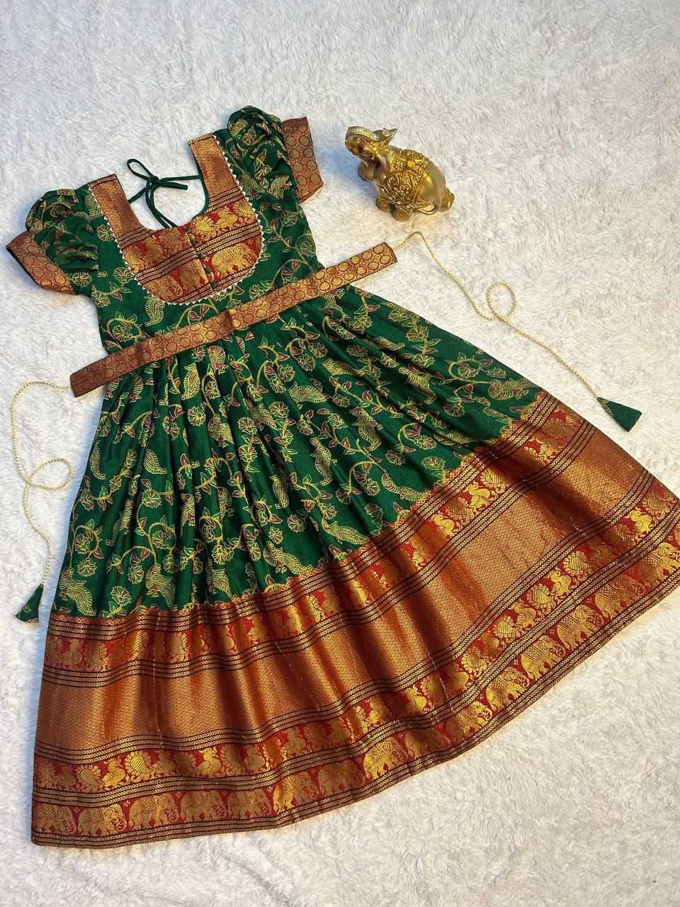 Ynf Cotton RIN235 MANIYA Kids Wear Wholesale Kids Gown Kids Traditional Outfits Kids Navratri Outfits Manufacturer- Kids Exports