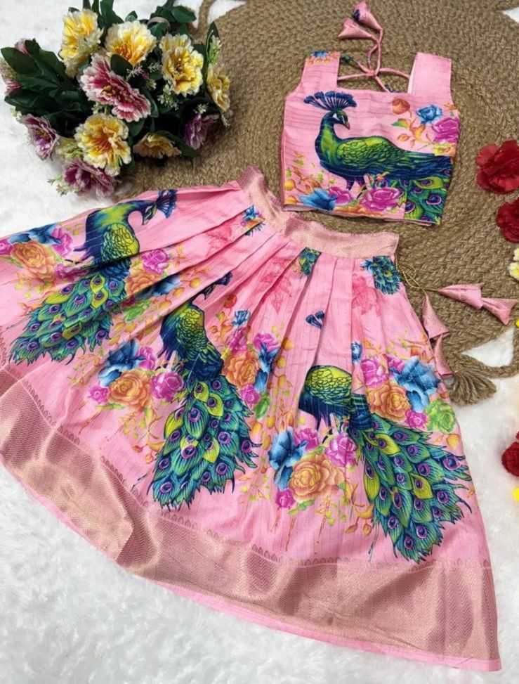 Ynf Dola Silk RIN118 KANIKA Kids Wear Wholesale Kids Traditional Outfits Kids Lehenga Choli Kids Navratri Outfits Manufacturer- Kids Exports
