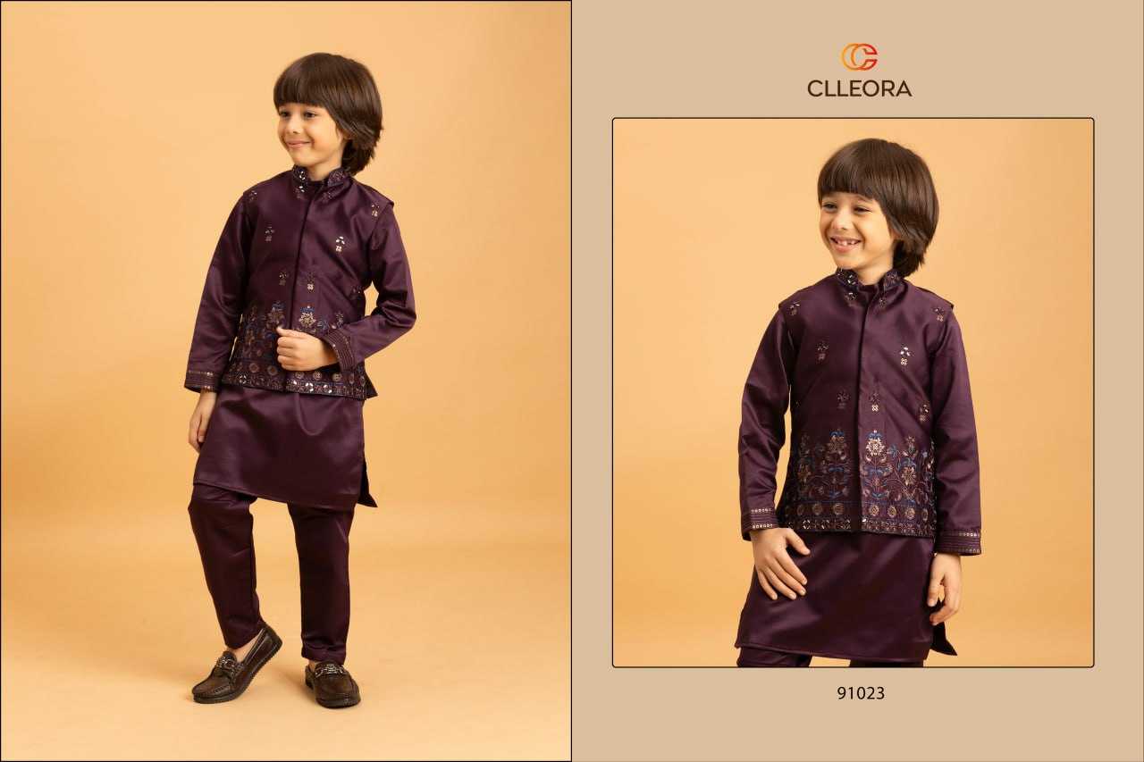 Ynf Malay Satin Silk RIN202 CLLEORA ETHNI 91021 Kids Wear Festive Collections Wholesale Kids Festive Wear Boys Ethnic Wear Baby Boy Kurta Set Manufacturer- Kids Exports