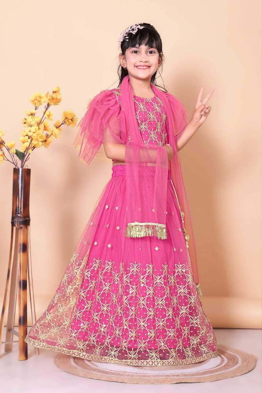 Ynf Net KESH461 189 Kids Wear Festive Collections Wholesale Kids Lehenga Choli Kids Festive Wear Kids Wedding Outfits Manufacturer- Kids Exports