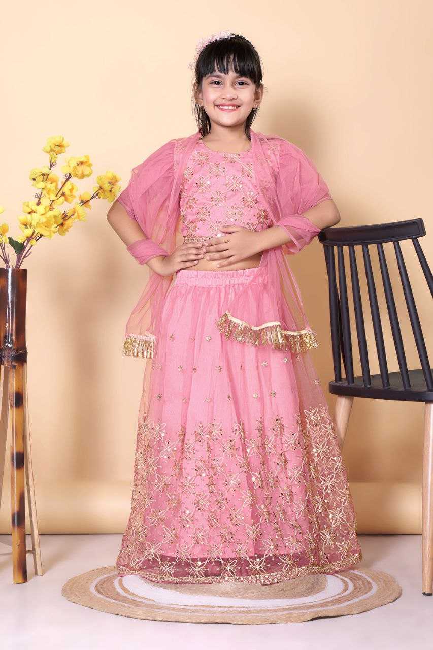 Ynf Net KESH461 189 Kids Wear Festive Collections Wholesale Kids Lehenga Choli Kids Festive Wear Kids Wedding Outfits Manufacturer- Kids Exports