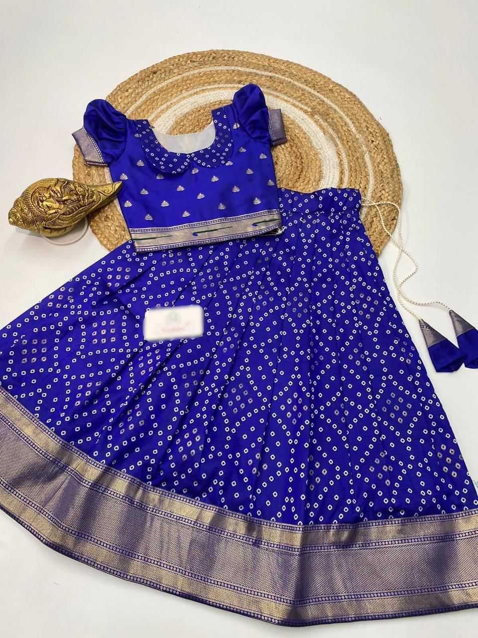 Ynf Paithani Silk RIN235 1314 Kids Wear Festive Collections Wholesale Kids Lehenga Choli Kids Festive Wear Kids Silk Dress Manufacturer- Kids Exports