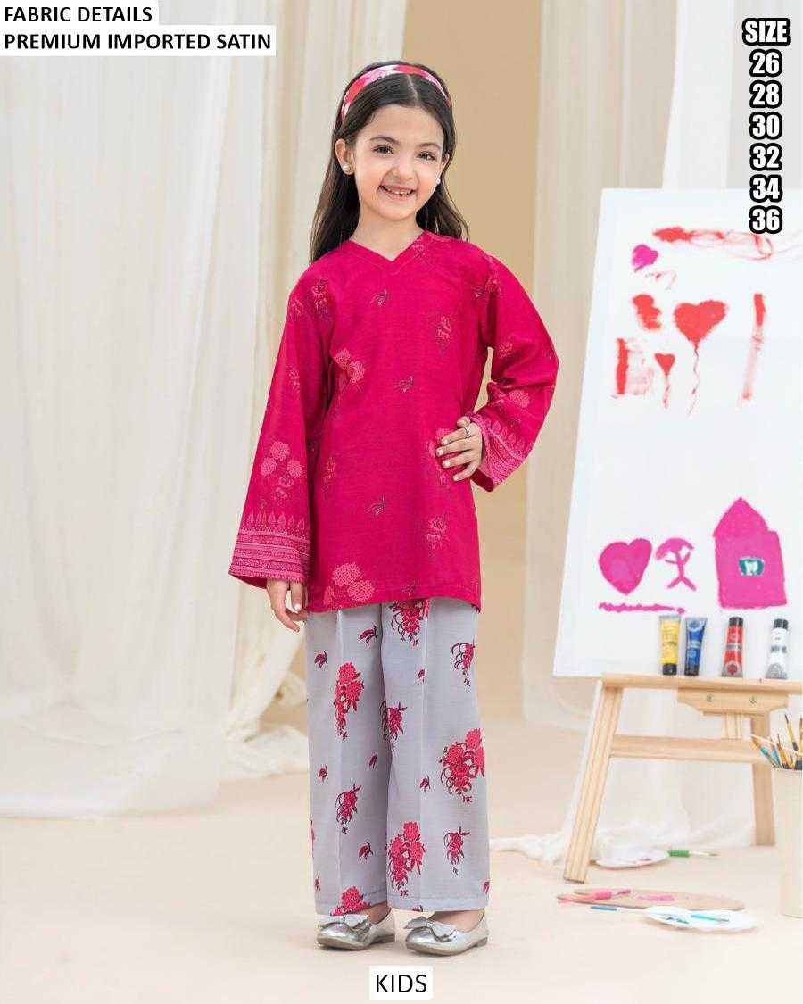 Ynf Silk KESH481 KALESHA Kids Wear Wholesale Girls Ethnic Wear Kids Silk Dress Kids Party Wear Ethnic Manufacturer- Kids Exports