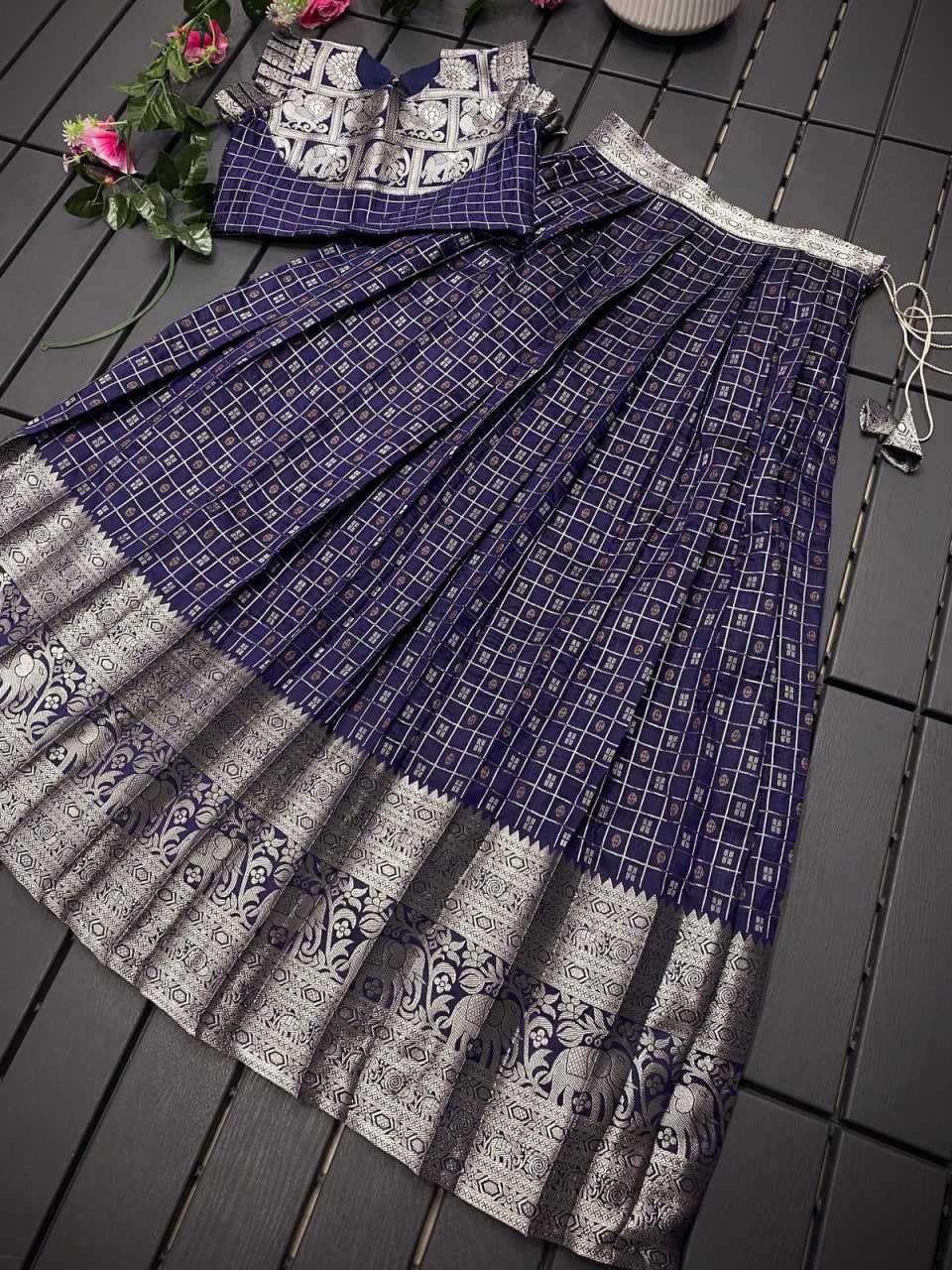 Ynf Soft Silk RIN235 KALYAN Kids Wear Festive Collections Wholesale Kids Lehenga Kids Festive Wear Baby Girl Lehenga Manufacturer- Kids Exports