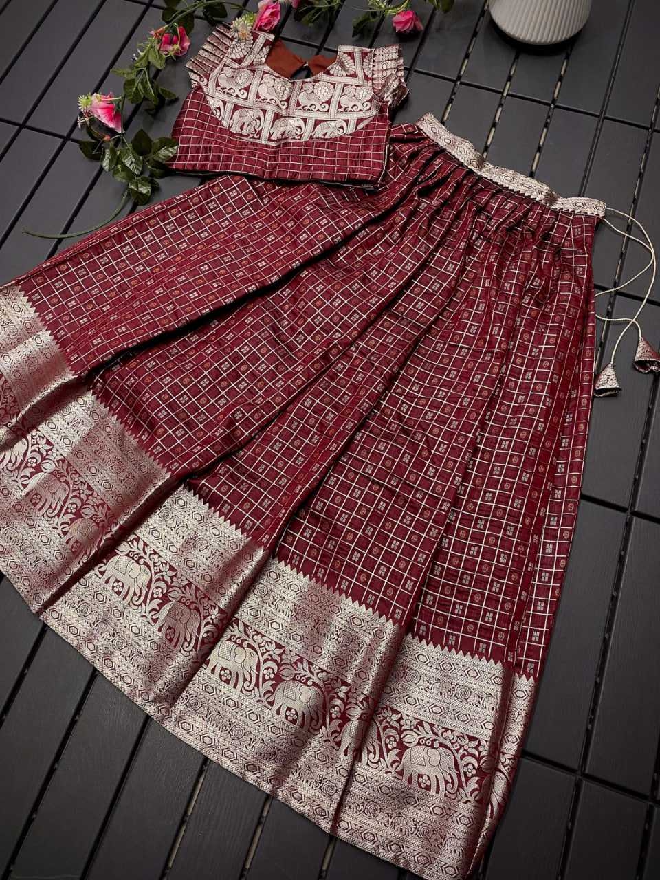 Ynf Soft Silk RIN235 KALYAN Kids Wear Festive Collections Wholesale Kids Lehenga Kids Festive Wear Baby Girl Lehenga Manufacturer- Kids Exports