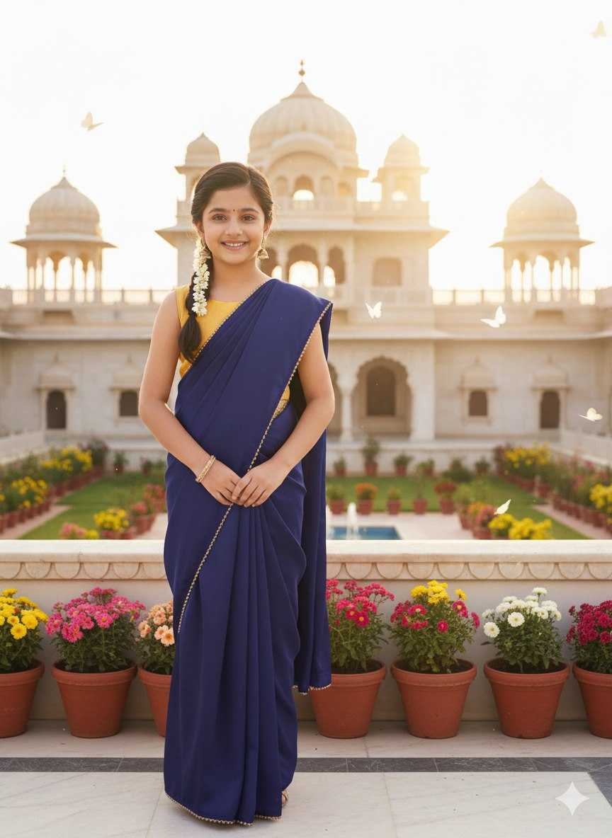 Ynf Banglori Silk KESH505 017 Kids Wear Wholesale Kids Saree Dress Kids Festive Wear Kids Party Wear Ethnic Manufacturer- Kids Exports