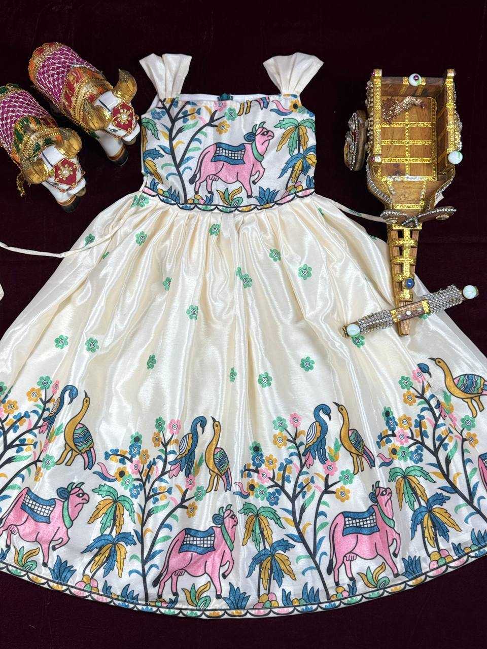 Ynf Chinon KESH642 046 Kids Wear Wholesale Kids Gown Ethnic Dresses For Kids Kids Ethnic Gowns Manufacturer- Kids Exports