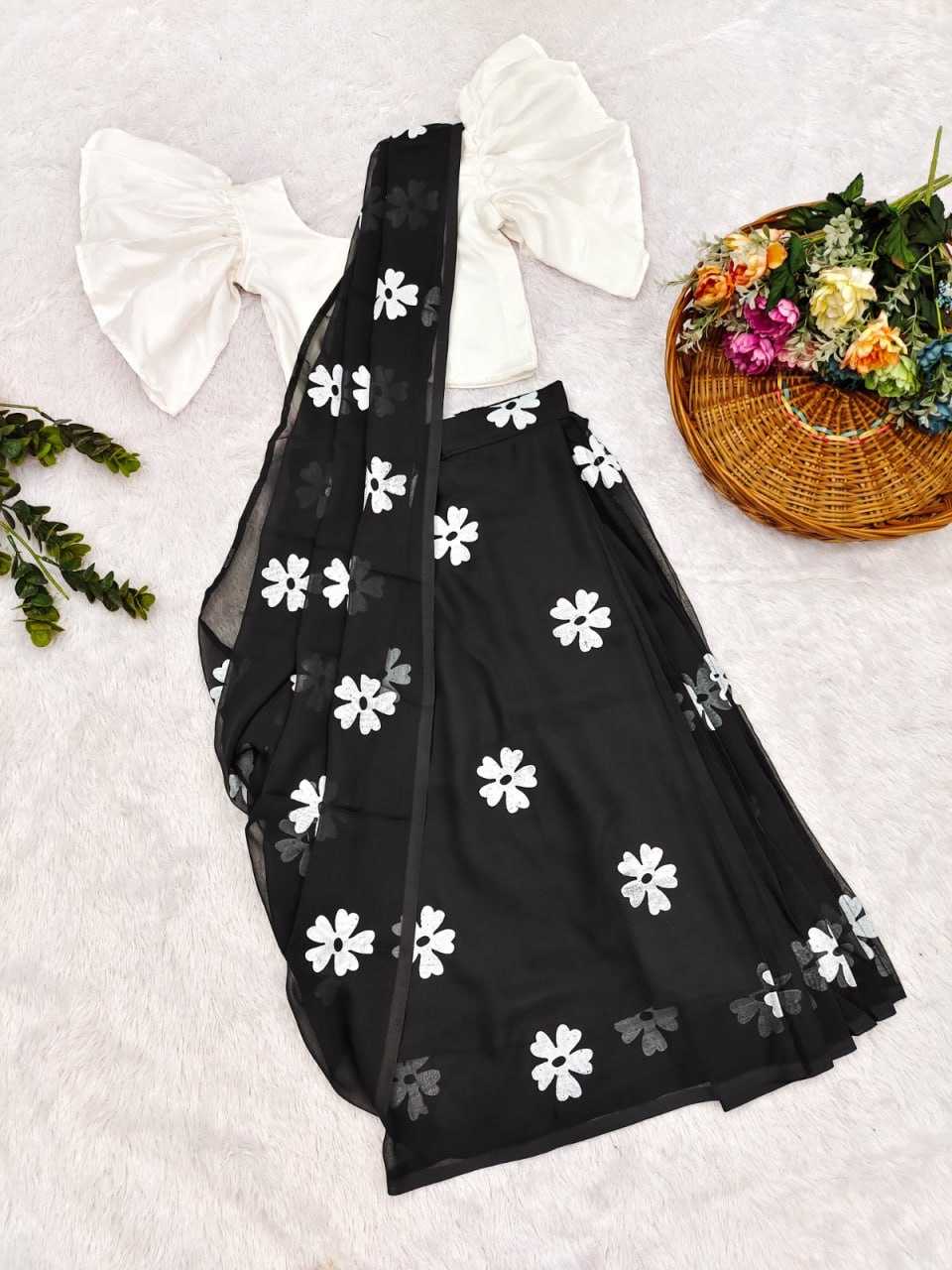 Ynf Chinon Silk KESH505 012 Kids Wear Wholesale Kids Saree Dress Kids Festive Wear Kids Wedding Outfits Manufacturer- Kids Exports