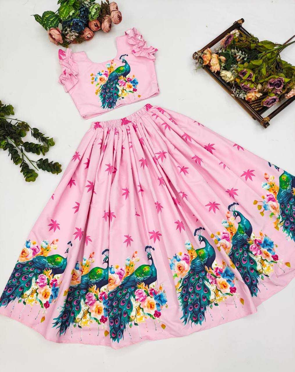 Ynf Cotton KESH642 029 Kids Wear Wholesale Kids Lehenga Kids Gown Kids Frocks Manufacturer- Kids Exports