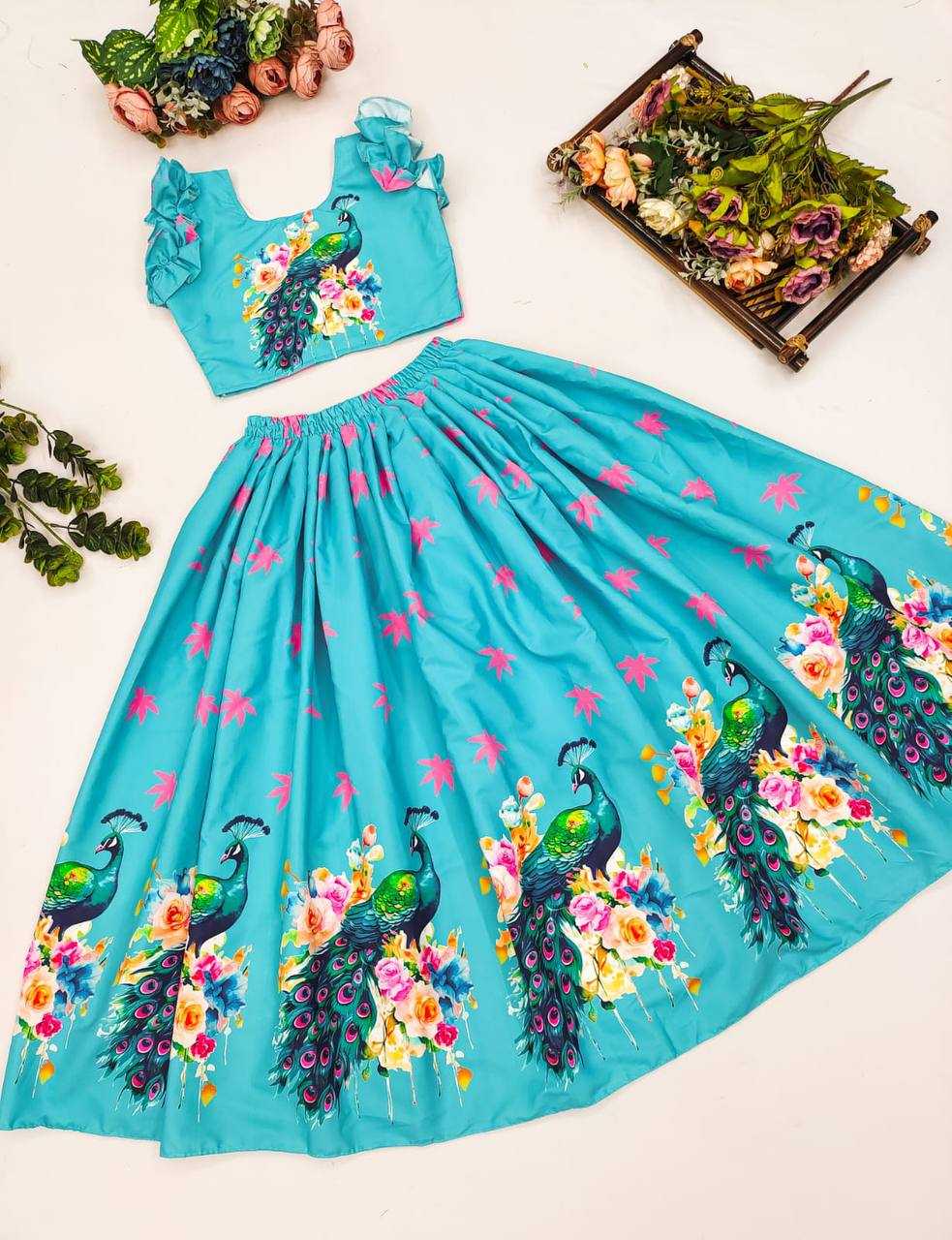 Ynf Cotton KESH642 029 Kids Wear Wholesale Kids Lehenga Kids Gown Kids Frocks Manufacturer- Kids Exports